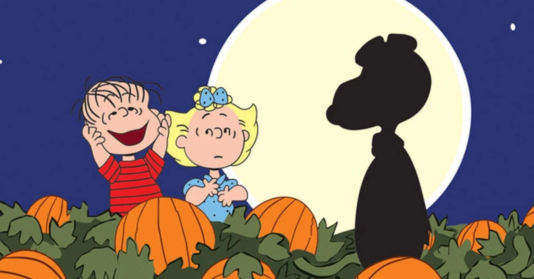 Charlie Brown vier Halloween Muurpapier