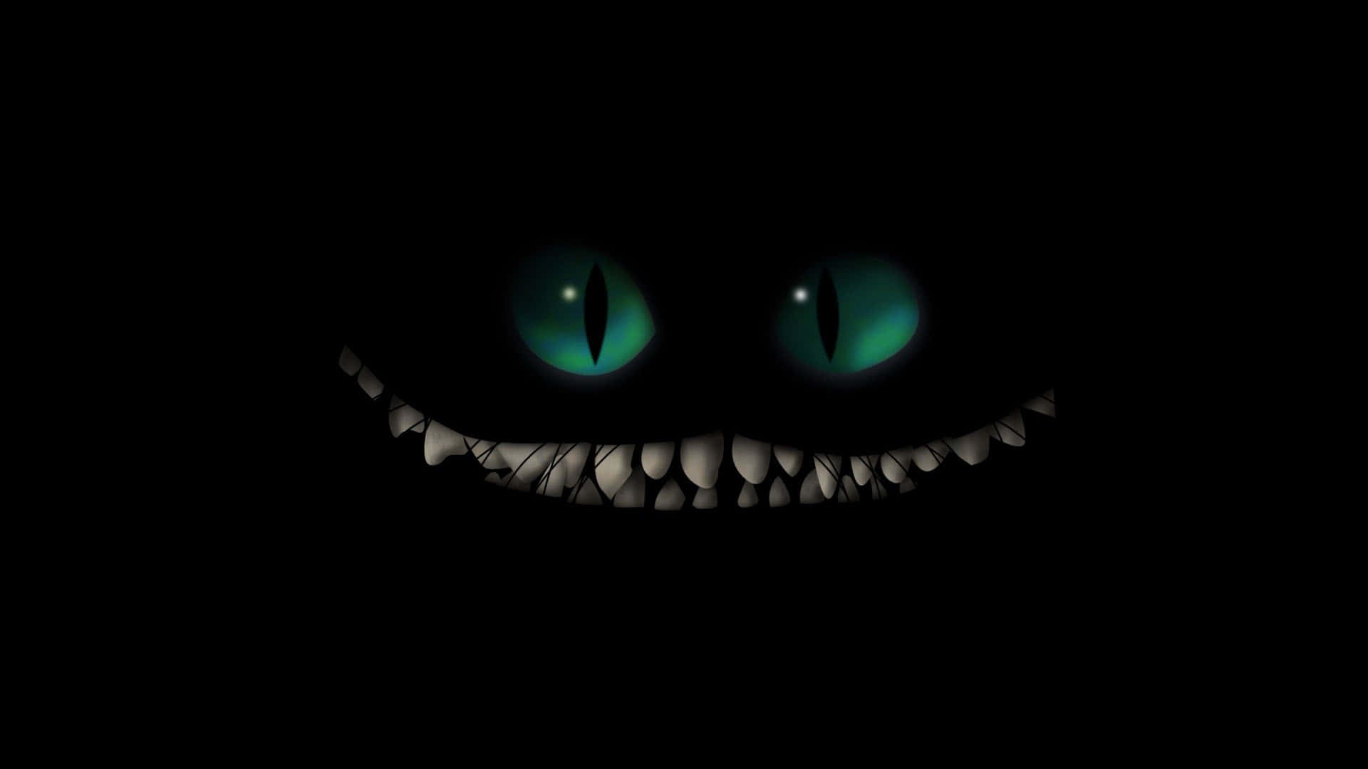 Cheshire Kat met Groen Oë Muurpapier