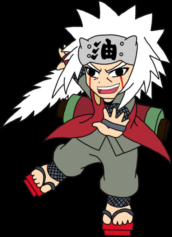 Chibi Jiraiya Naruto Karakter — Cool anime GIF Muurpapier
