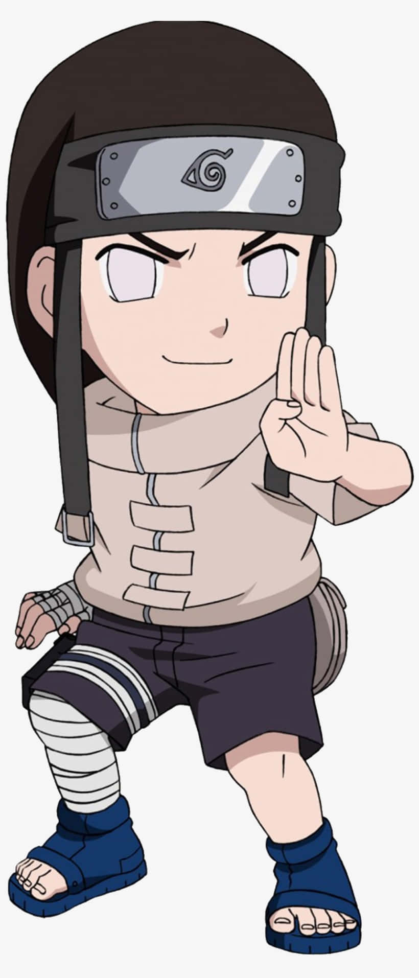 Chibi Neji Hyuga Muurpapier