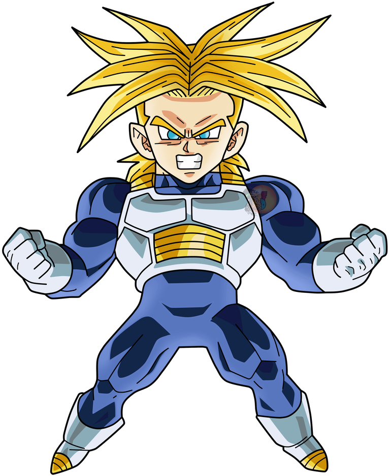 Chibi Super Saiyan Vegter Muurpapier