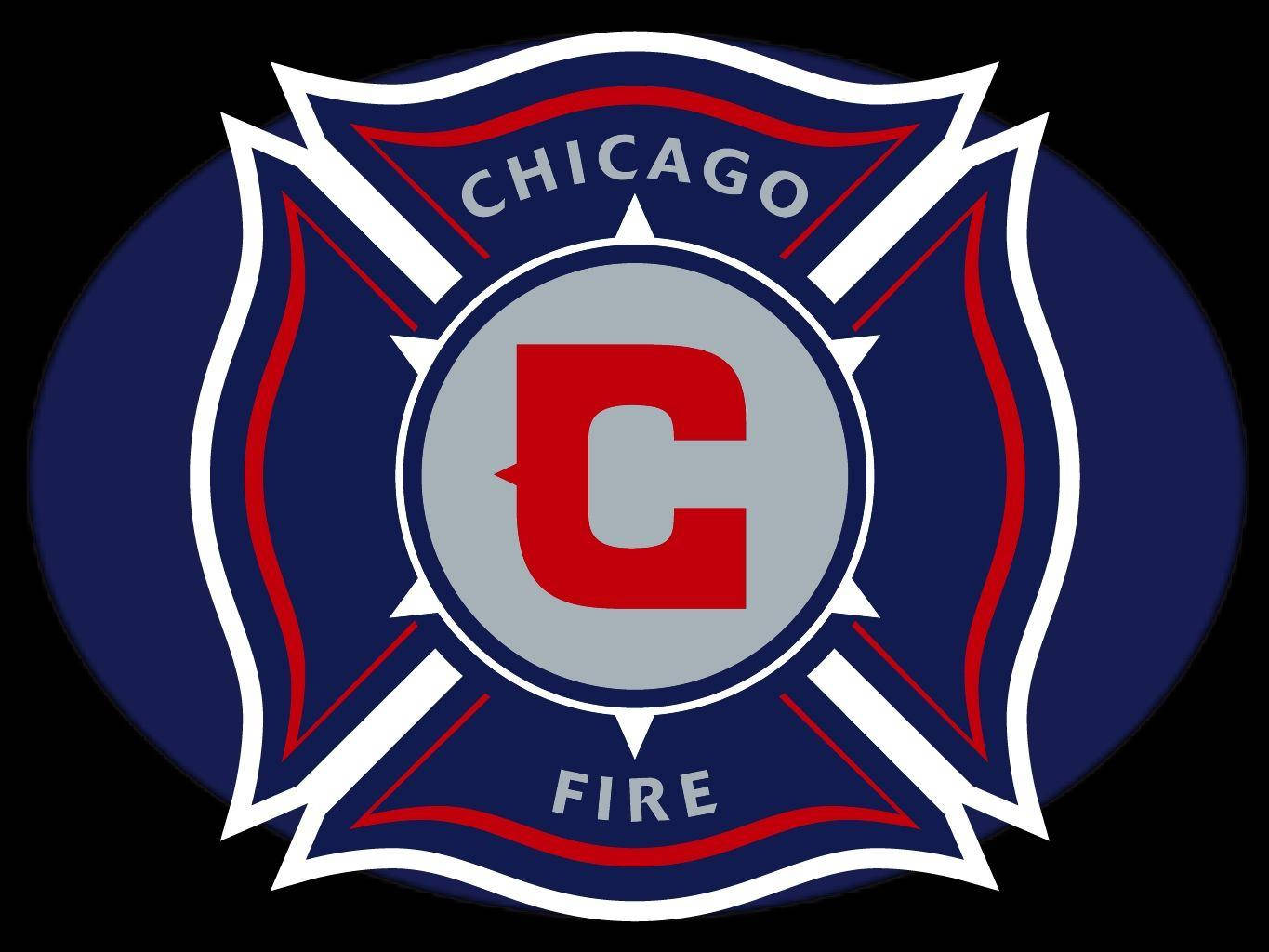 Chicago Fire Klub Logo Muurpapier