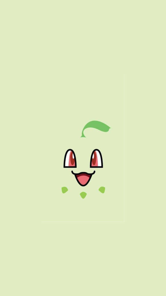 Chikorita Gesig Pokemon iPhone Muurpapier