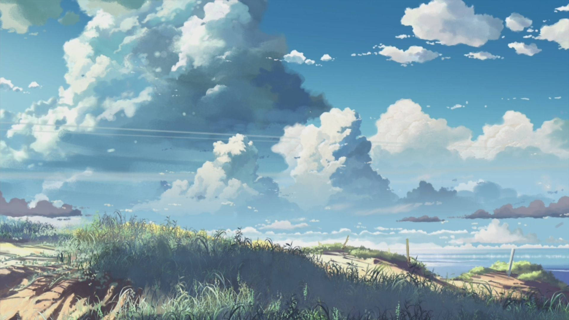 Chill Anime Natuurlike Helder Lug Muurpapier