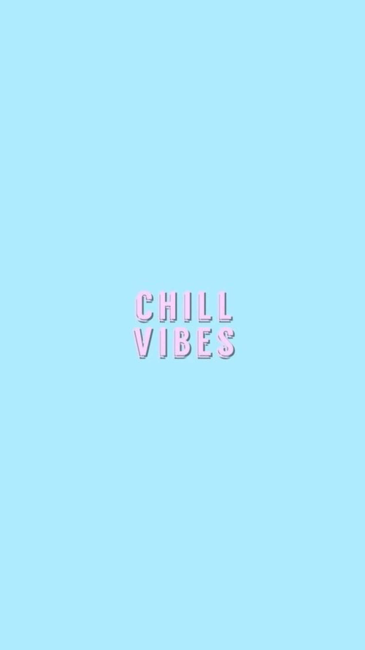 Chill Vibes Estetika Muurpapier