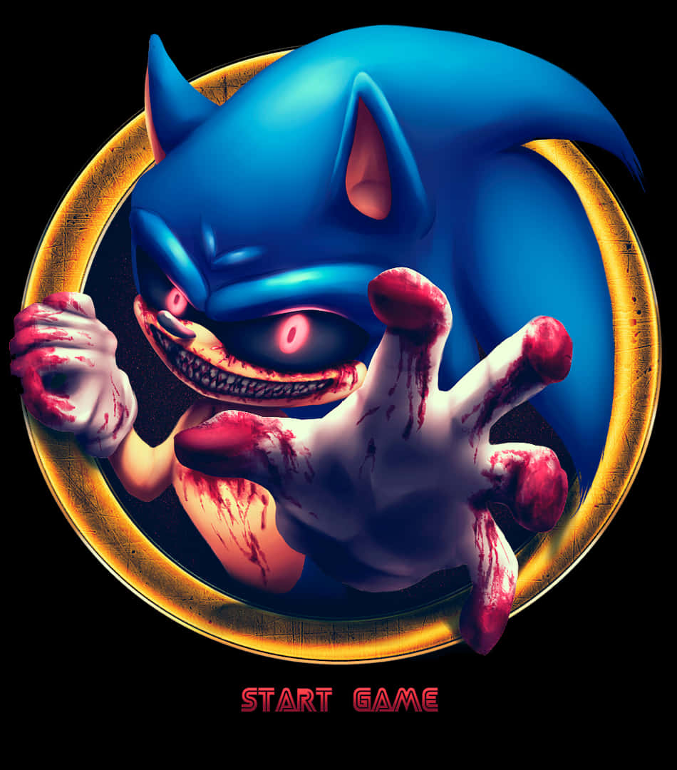 Chillende Staring van Sonic.EXE Muurpapier