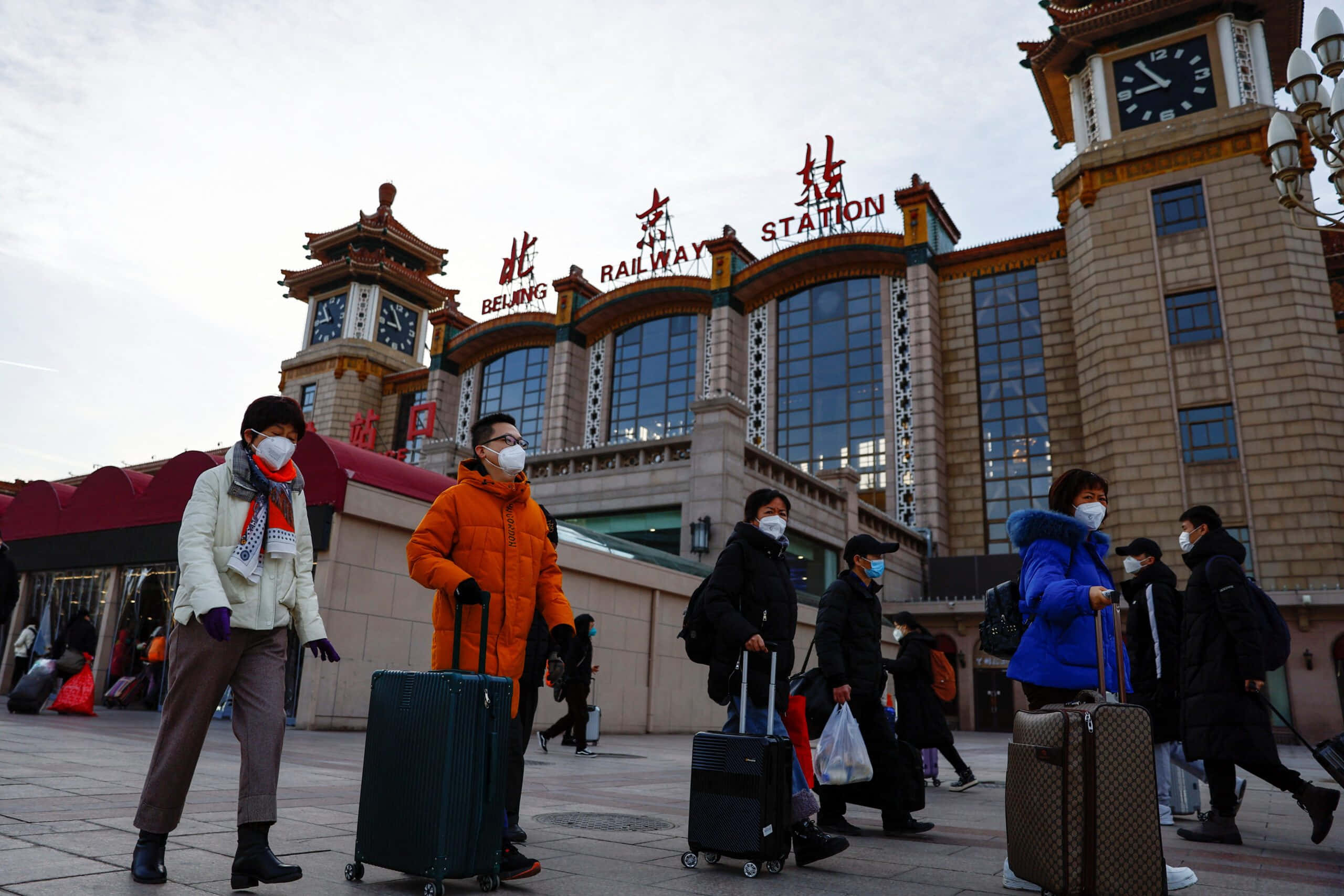 Chinese karakters verlig deur 'n straatlig Muurpapier