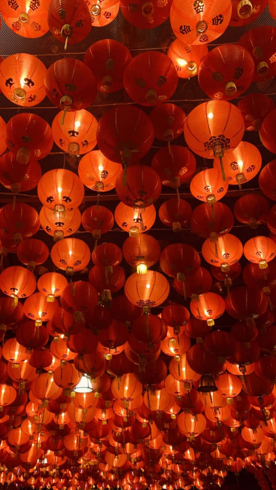 Chinese Nuwejaar Lanterns iPhone Muurpapier