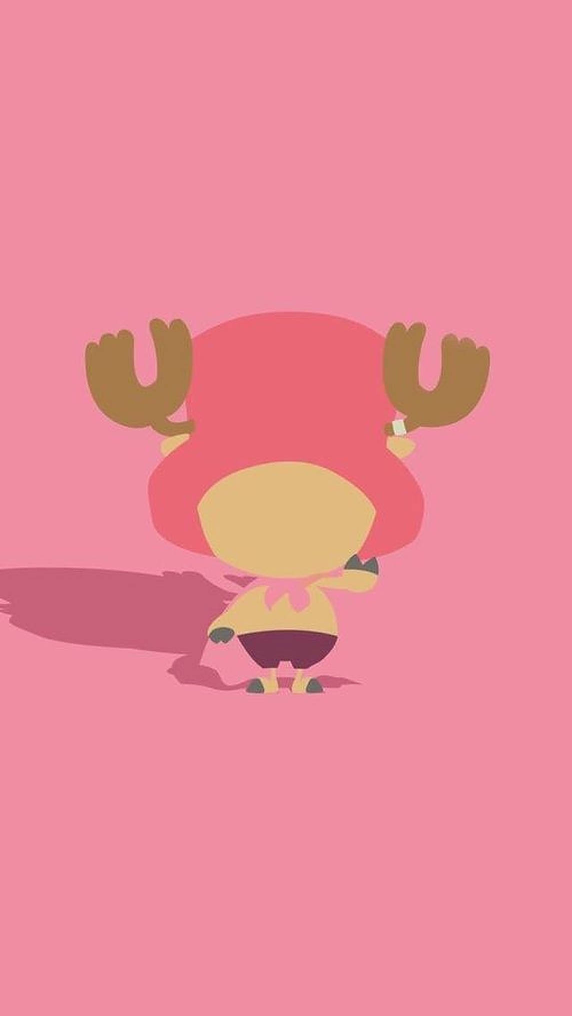 Chopper Minimalistiese Kuns One Piece iPhone Muurpapier