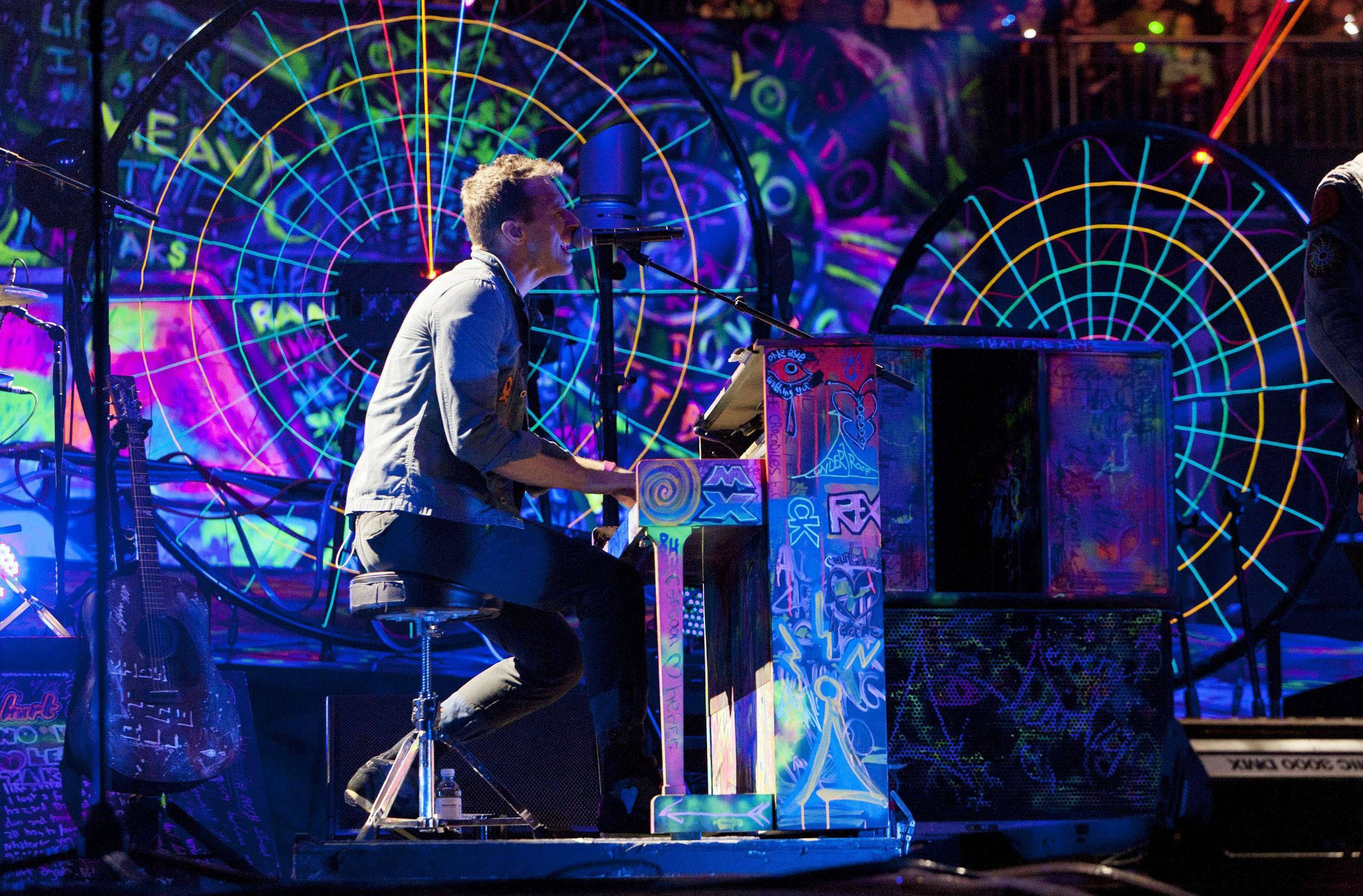 Chris Martin Mylo Xyloto Muurpapier