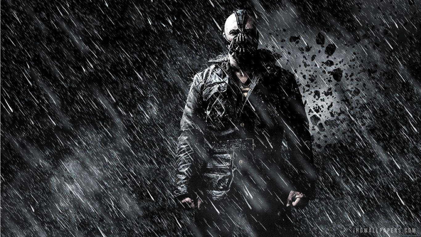 Christian Bale volg in die voetspore van Batman in The Dark Knight Rises Muurpapier