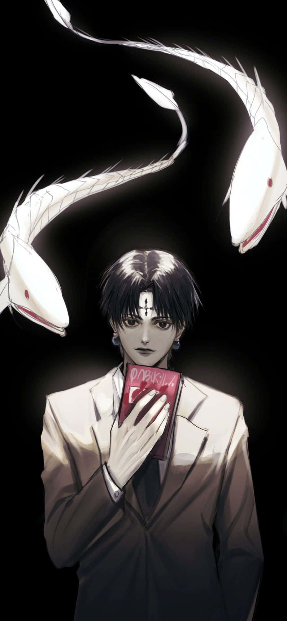 Chrollo Lucilfer Binnenshuise Vis Muurpapier