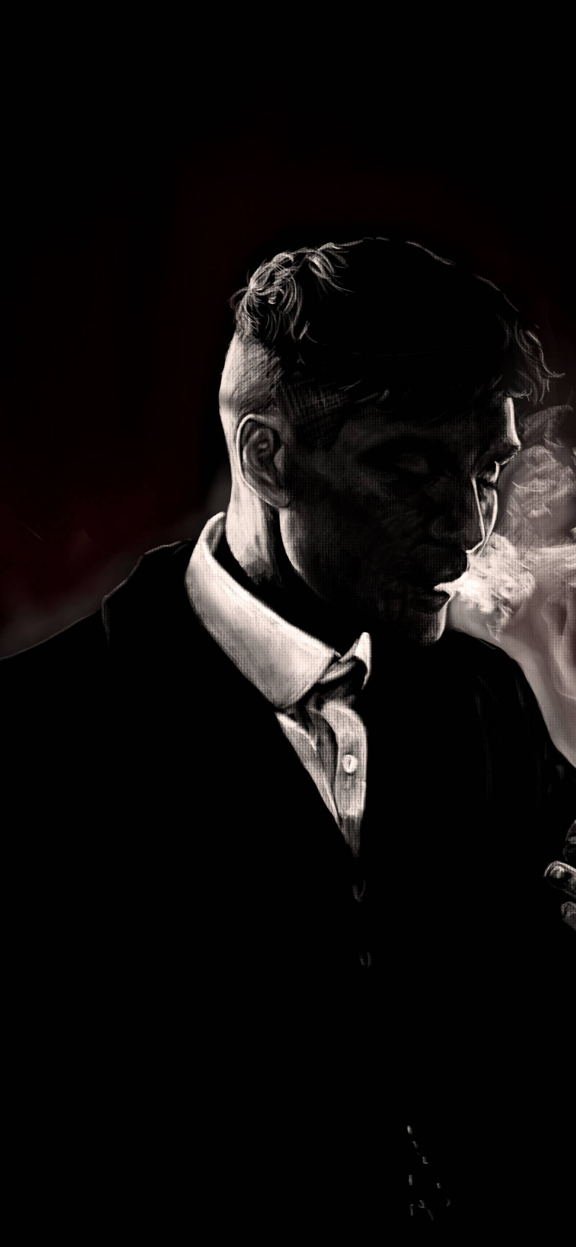 Cillian Murphy Swart Estetika Muurpapier