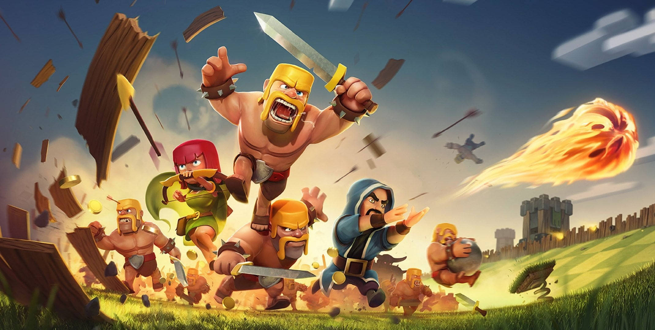 Clash of Clans Chaotiese Slagveld Muurpapier
