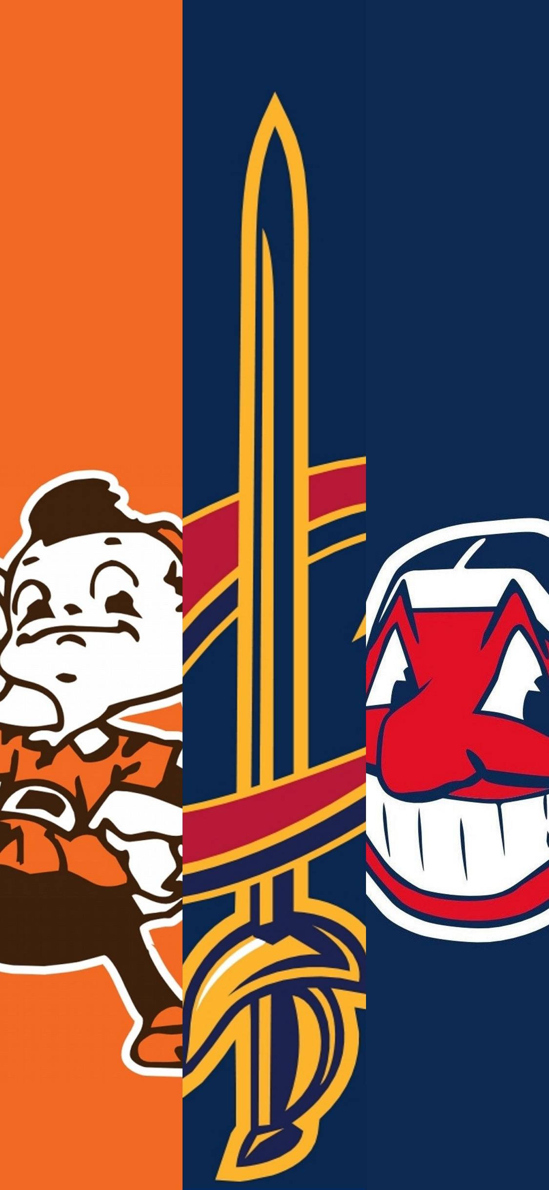 Cleveland Browns En Ander Spanne Muurpapier
