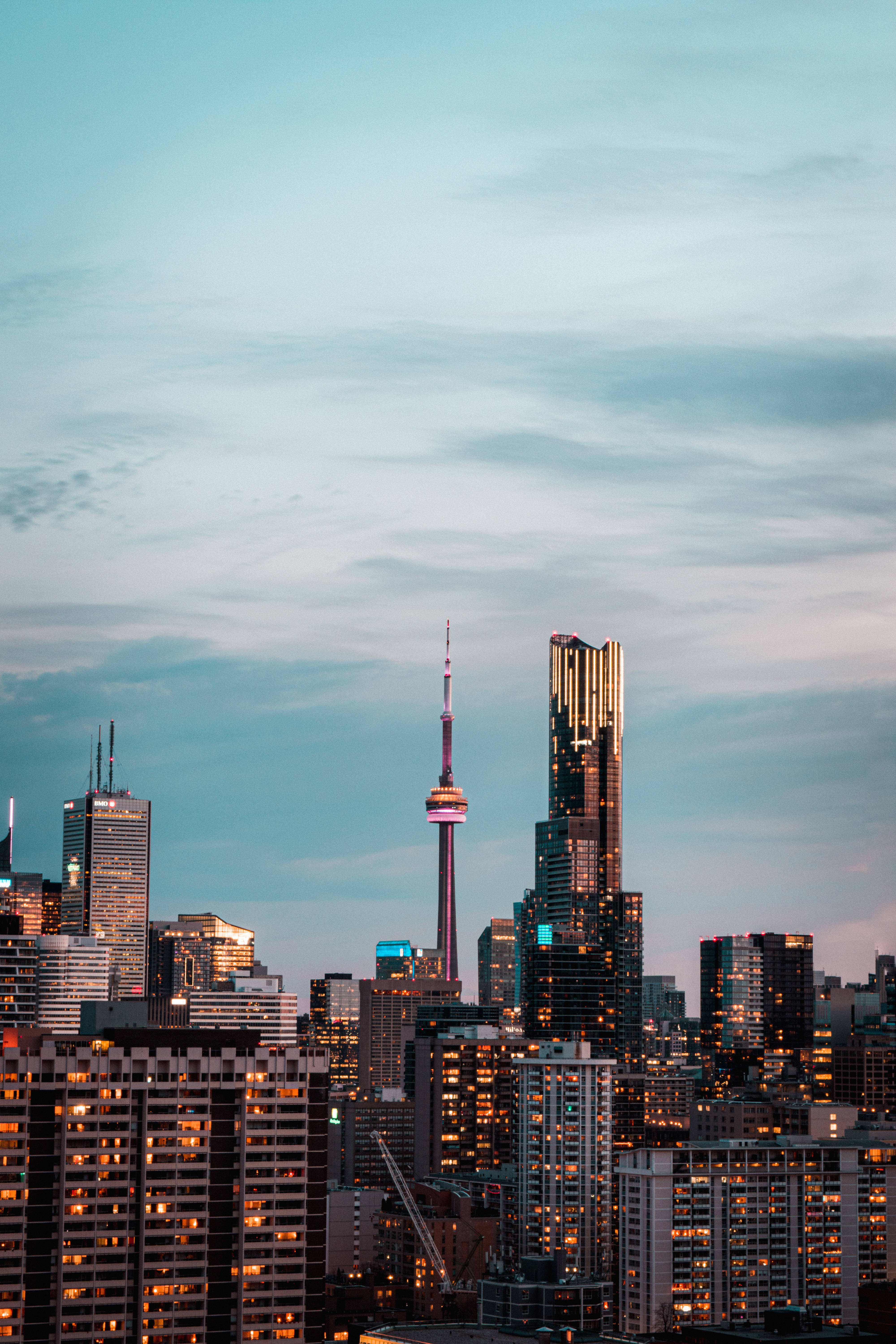 CN-toring Toronto-skyline Muurpapier