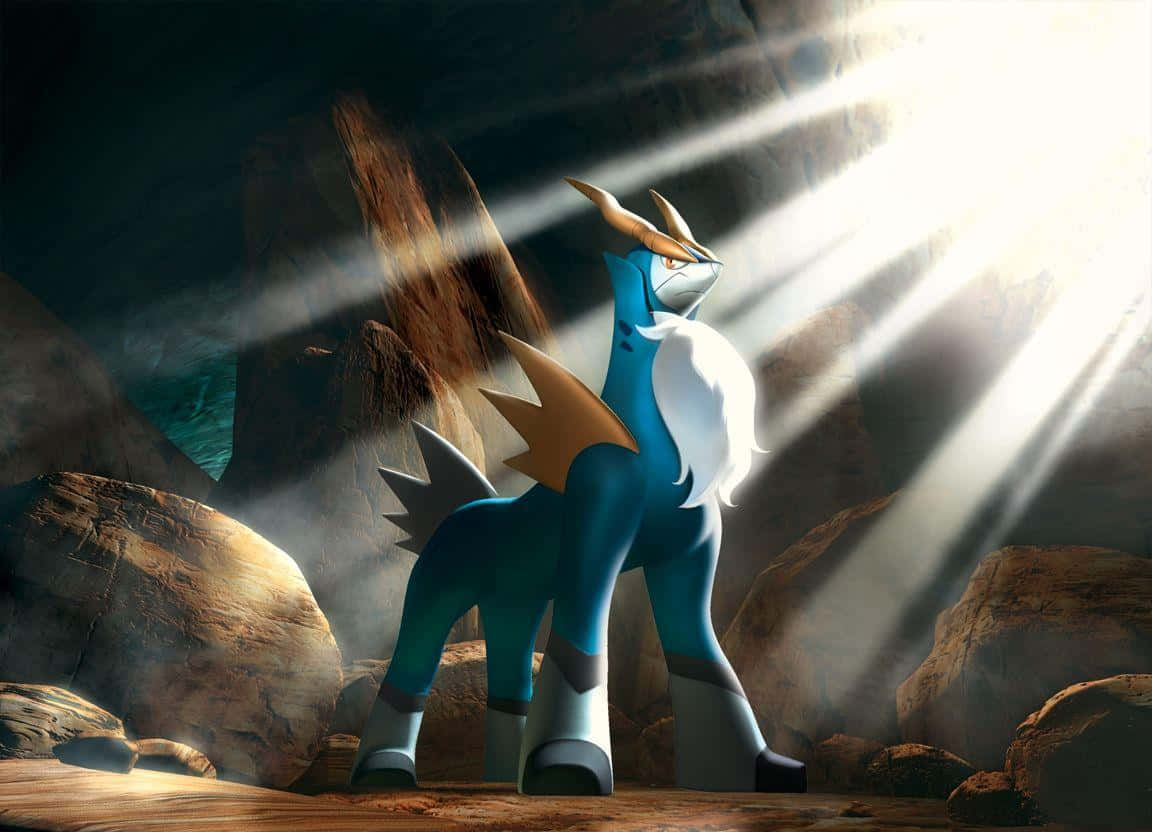 Cobalion Helder Lig Muurpapier