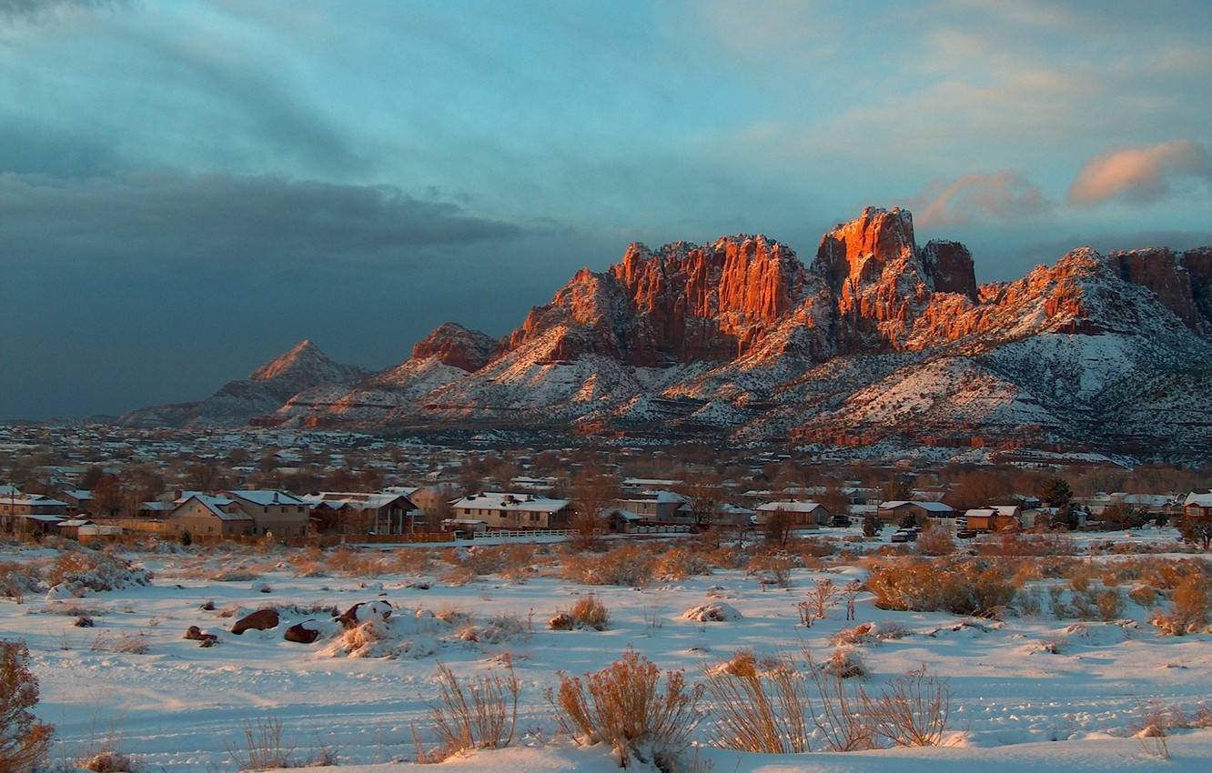 Colorado Arizona Sonsondergang Uitsig Muurpapier