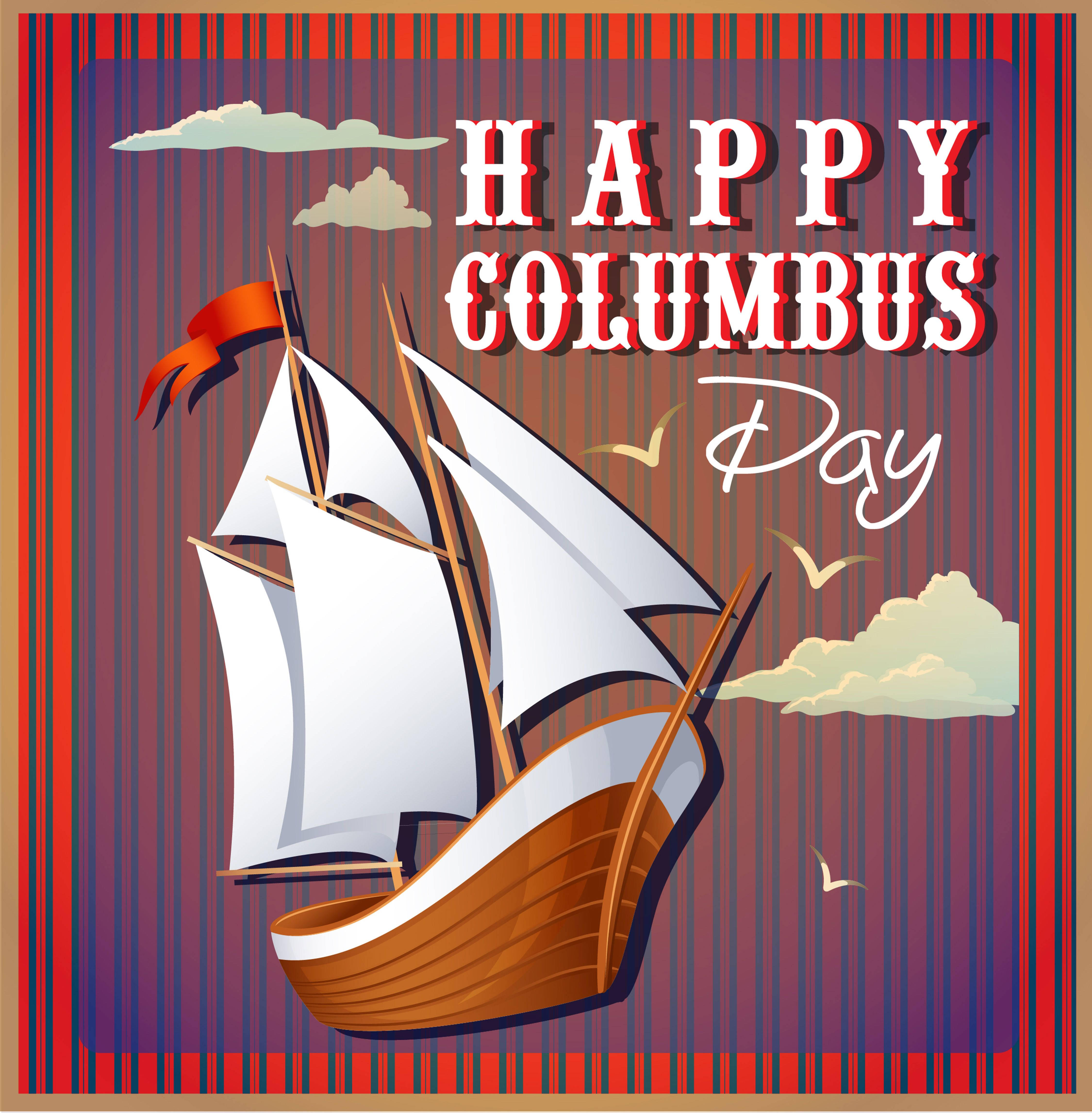 Columbusvaartuig Seilboot Kuns Muurpapier