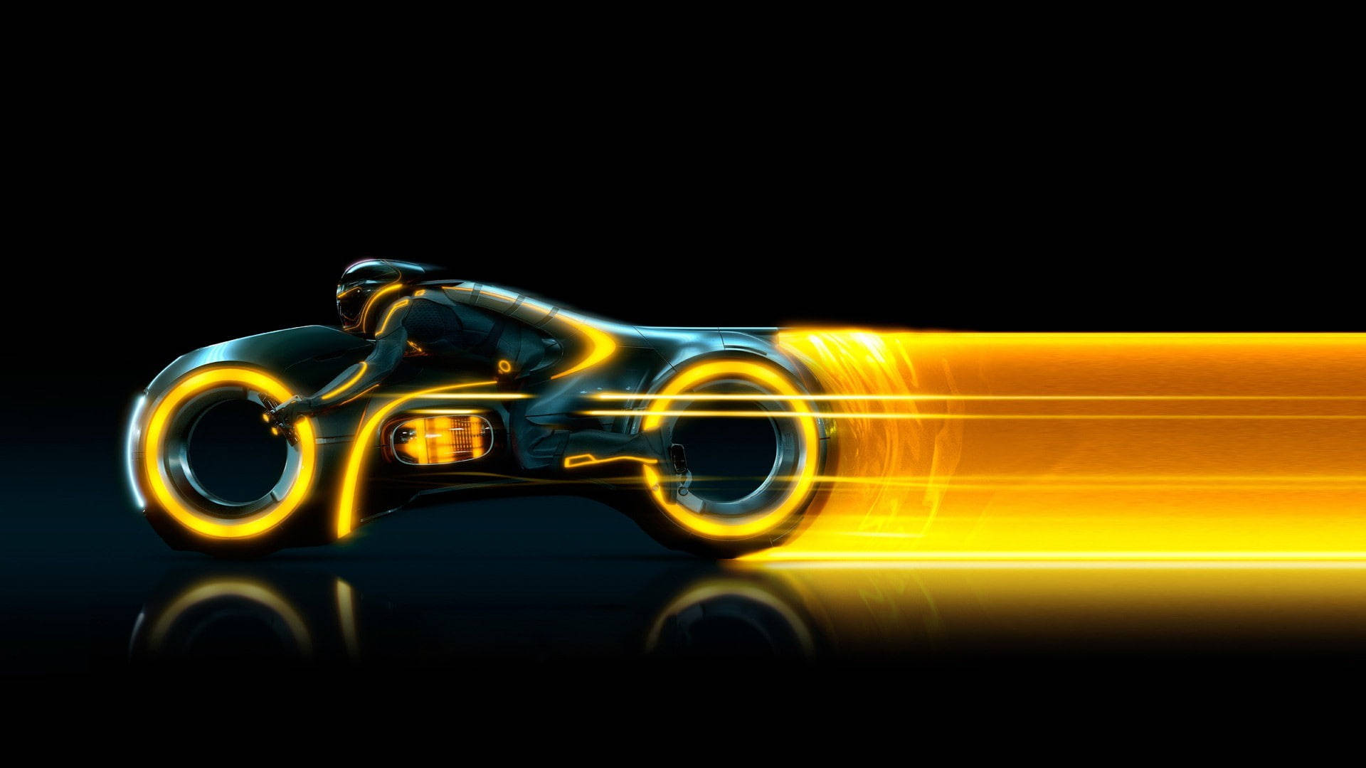 Cool Tron Legacy Fiets Muurpapier