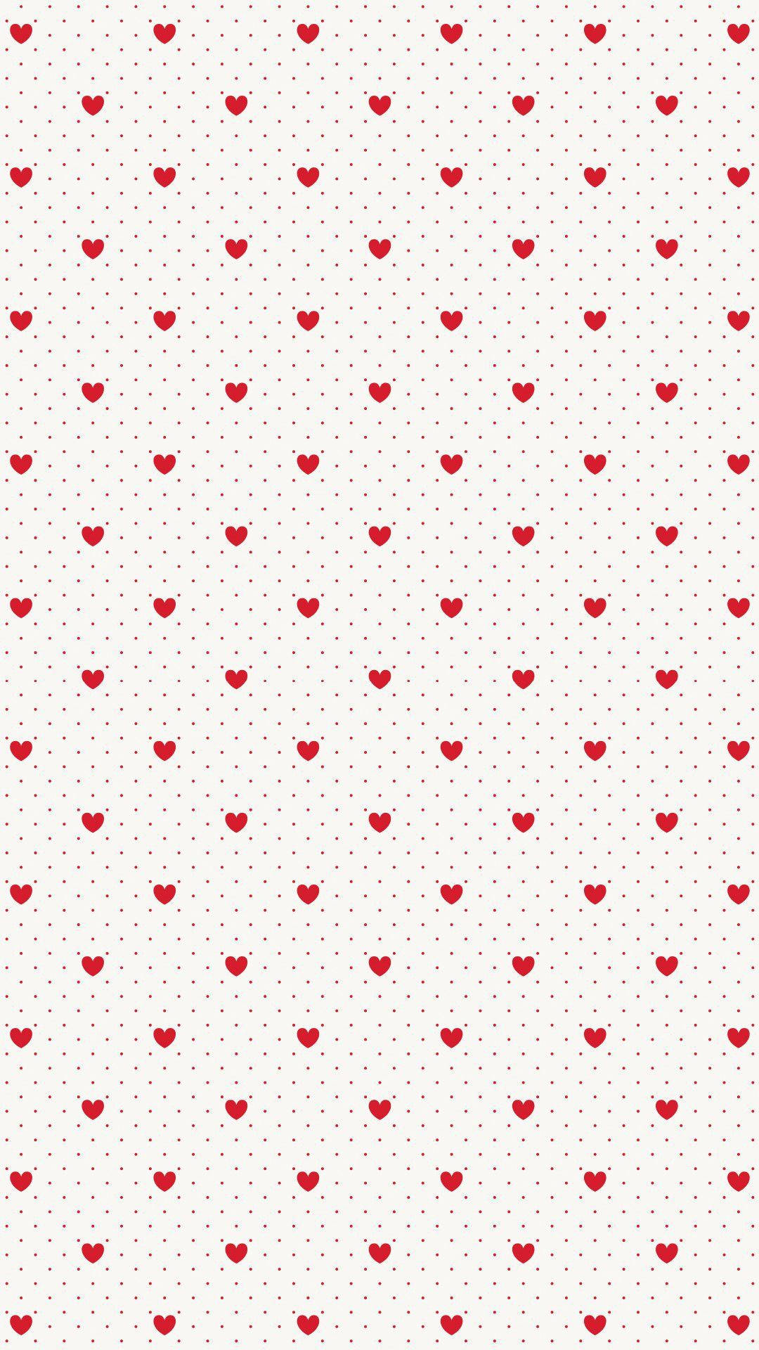 Coquette-rooi Hartpatroon Muurpapier