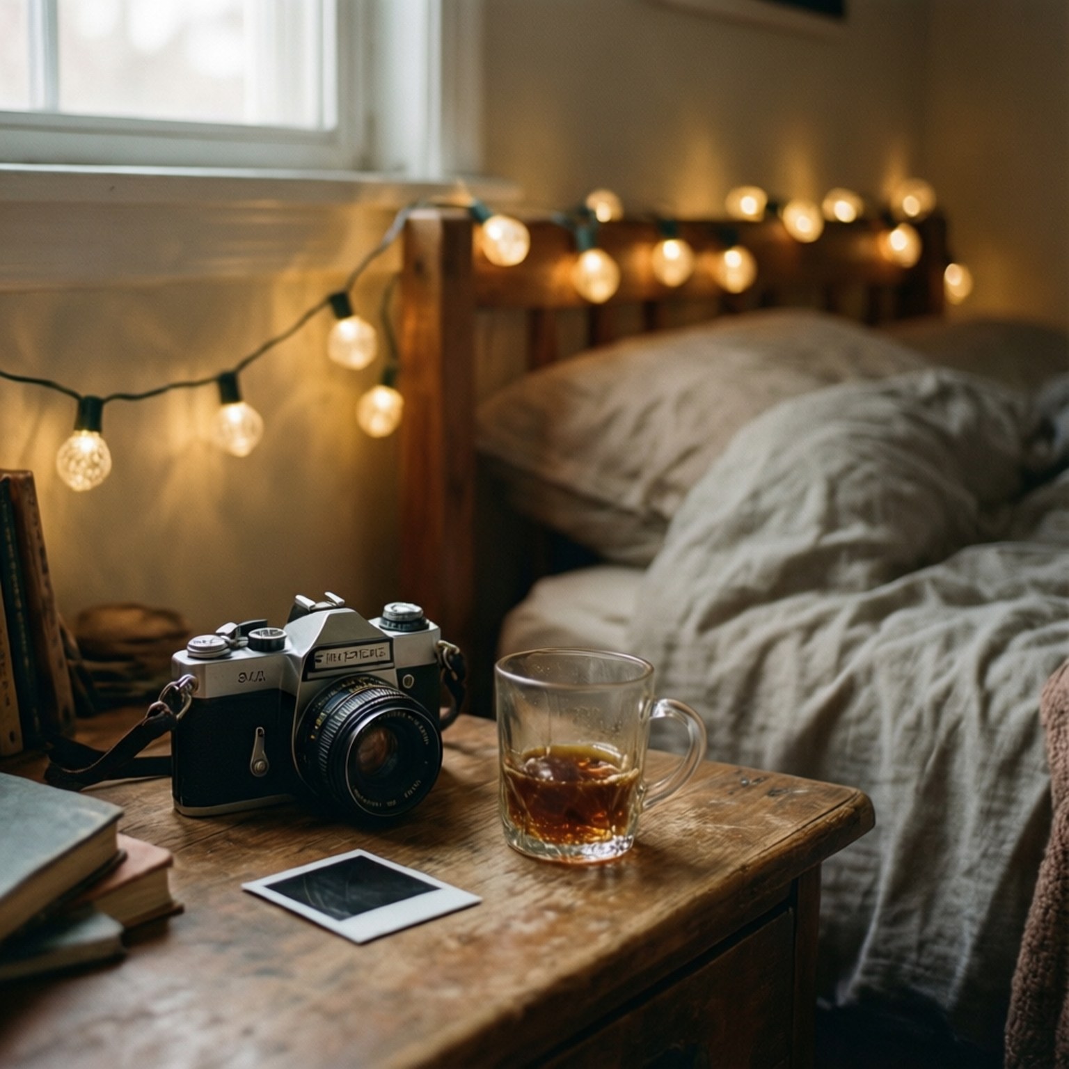 Cozy Indie Bedroom Corner Muurpapier