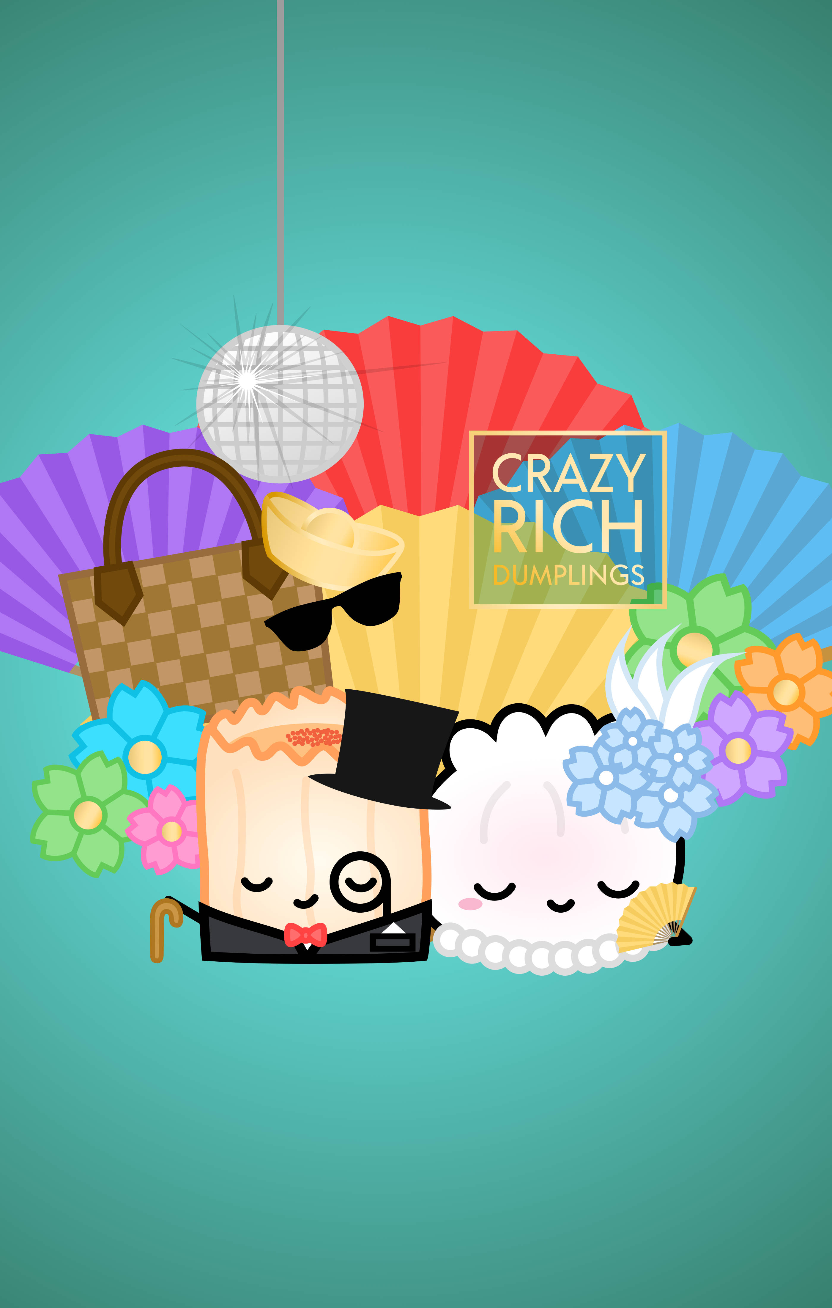 Crazy Rich Asians Oulike Vektorkuns Muurpapier