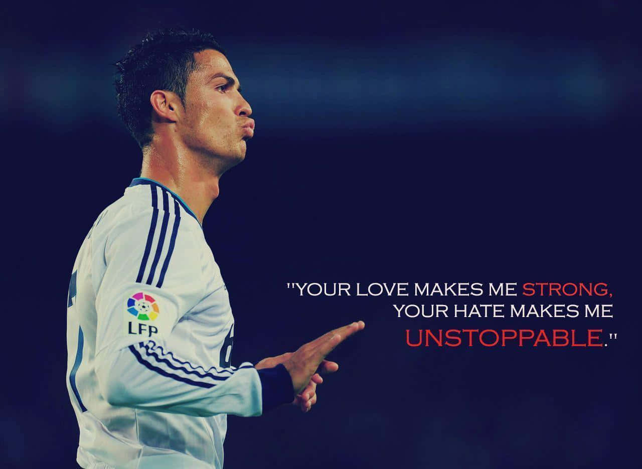 Cristiano Ronaldo Sokker Aanhalings Muurpapier
