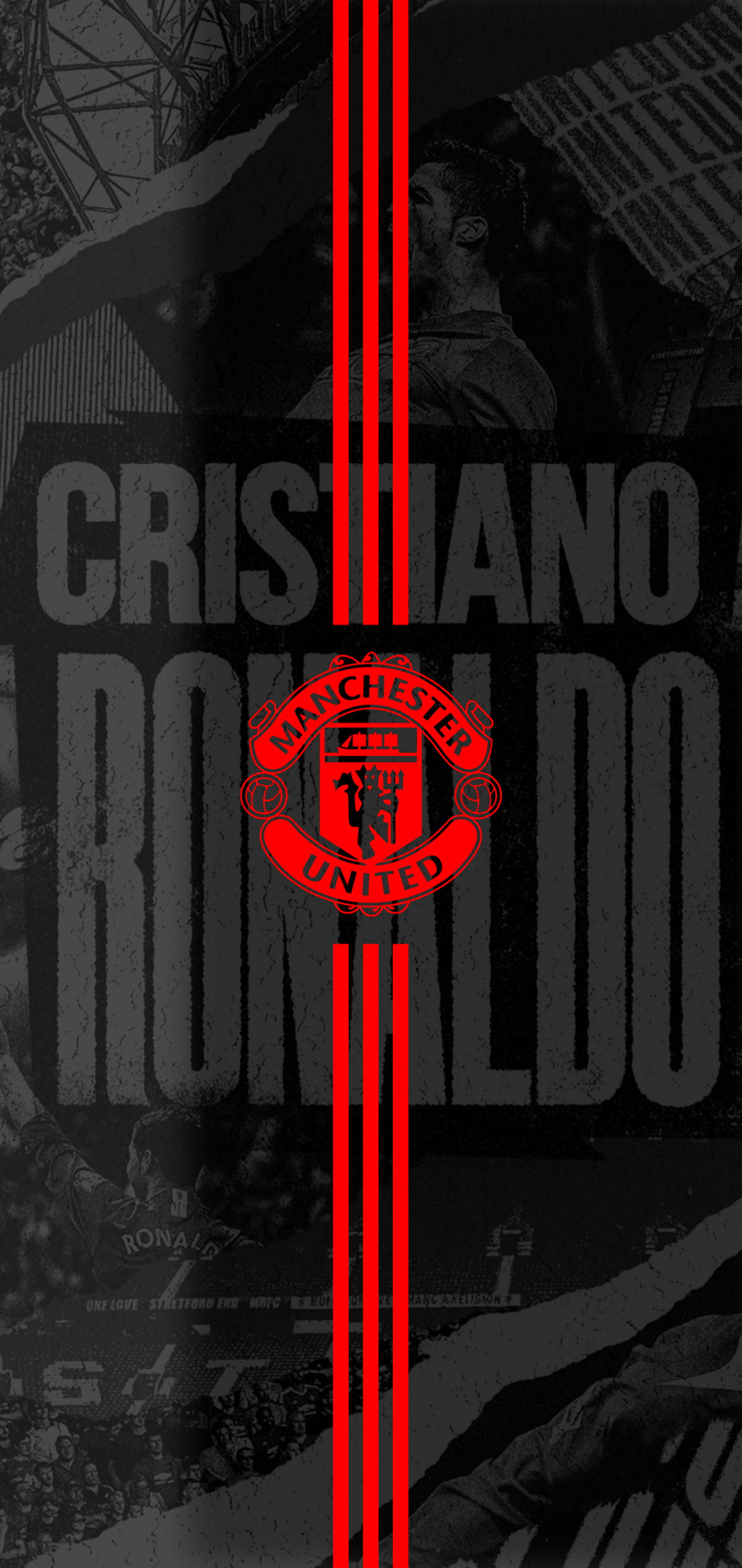 Cristiano Ronaldo Manchester United Mobiel Muurpapier