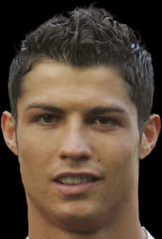 Cristiano Ronaldo Portret Muurpapier