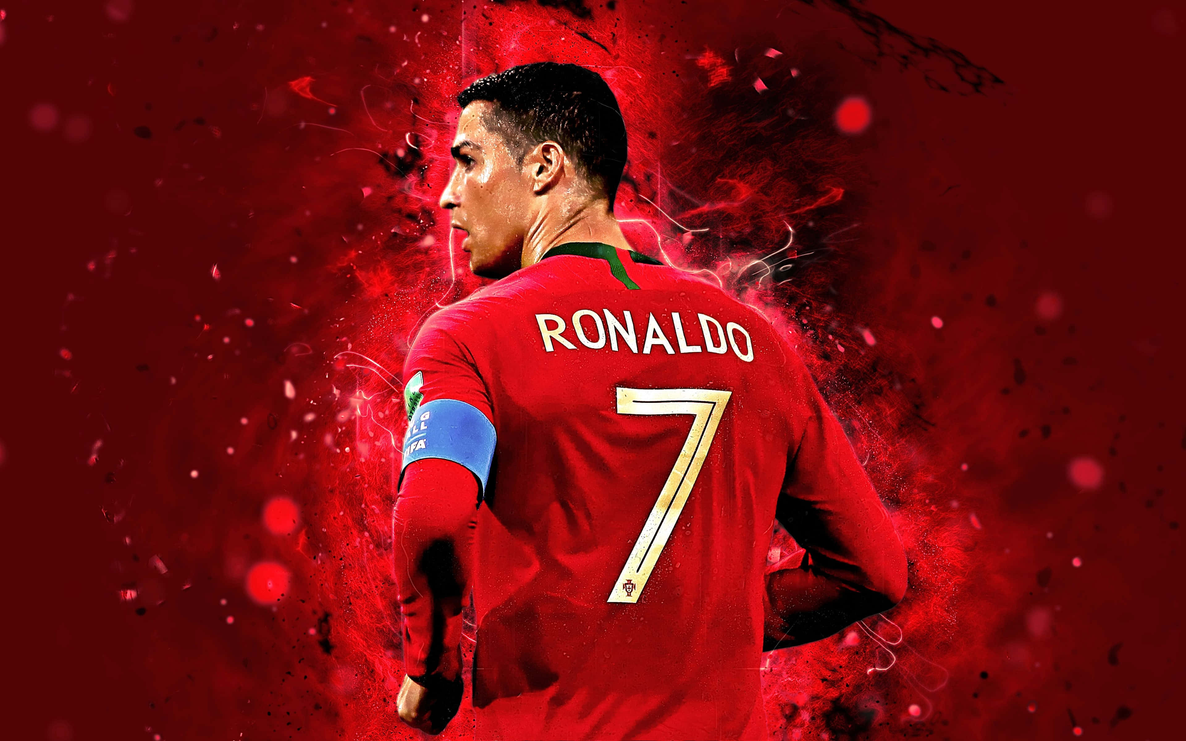 Cristiano Ronaldo, Portugal se Ster Speler in Wêreldbeker Sokker Muurpapier