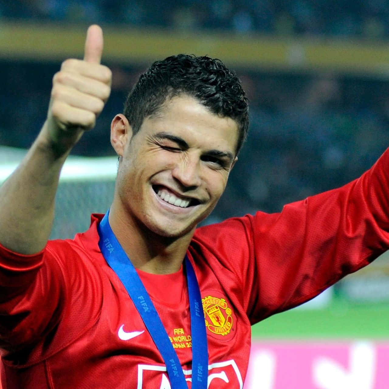 Cristiano Ronaldo Dra Sy Span Na Oorwinning Muurpapier