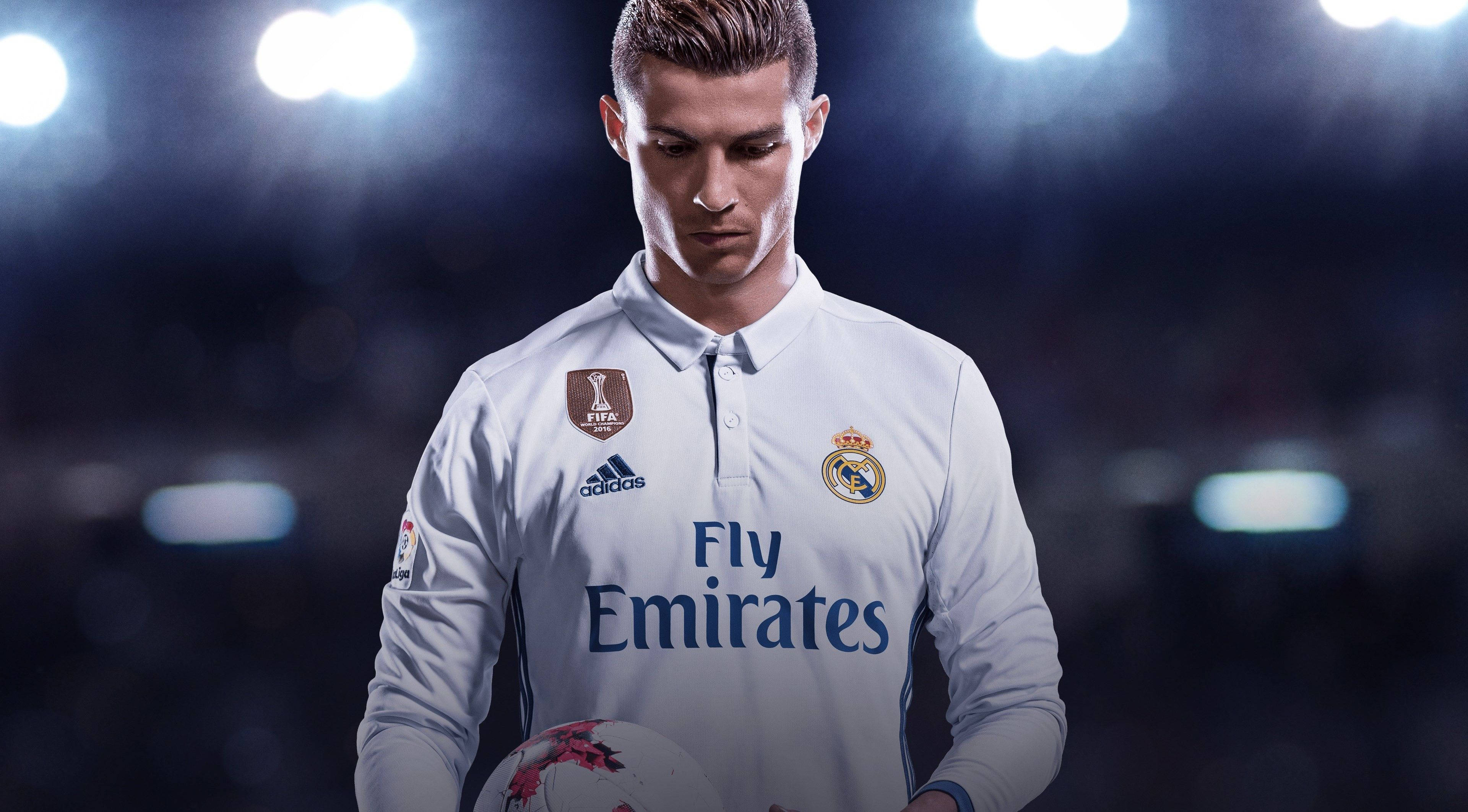 Cristiano Ronaldo geniet internasionale sukses met sy uitsonderlike vaardighede in FIFA 17 Muurpapier