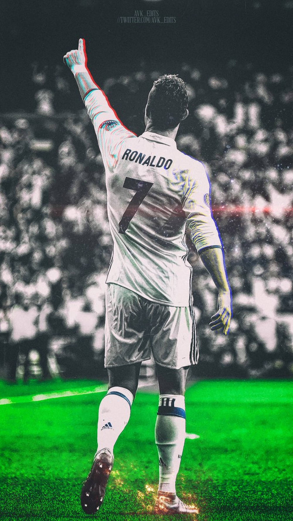 Cristiano Ronaldo Koel Sokkerspeler Agterskoot Muurpapier