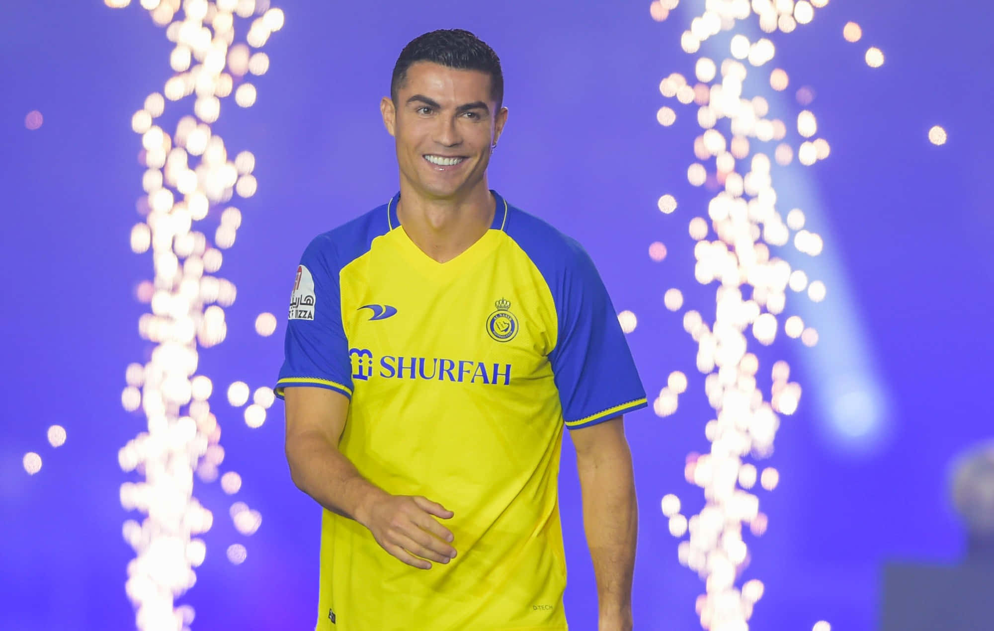 Cristiano Ronaldo lei Juventus na Serie A-kampioenskap Muurpapier