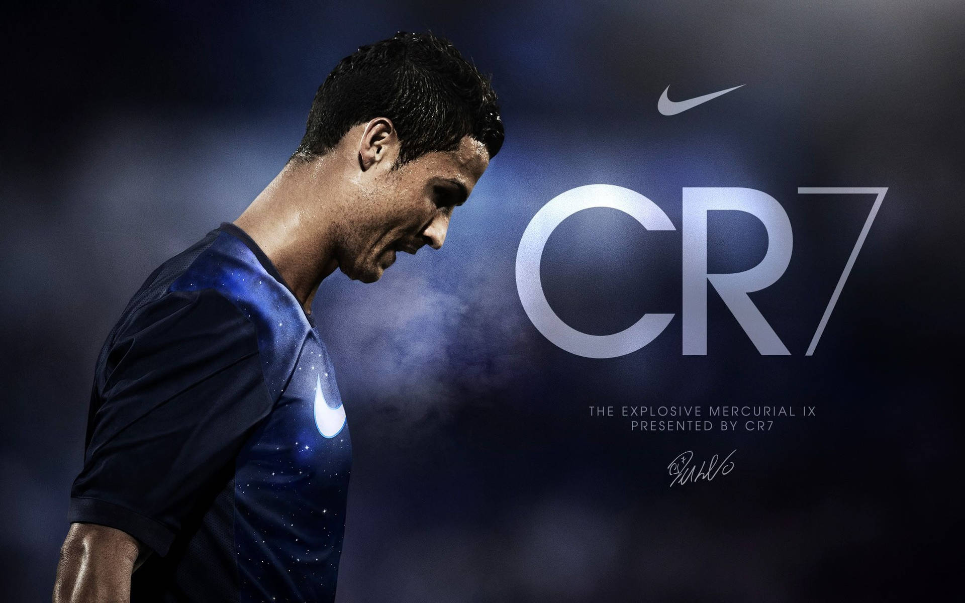 Cristiano Ronaldo CR7 Nike-agtergrond. — Cristiano Ronaldo Muurpapier