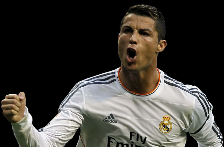 Cristiano Ronaldo viering Real Madrid Muurpapier