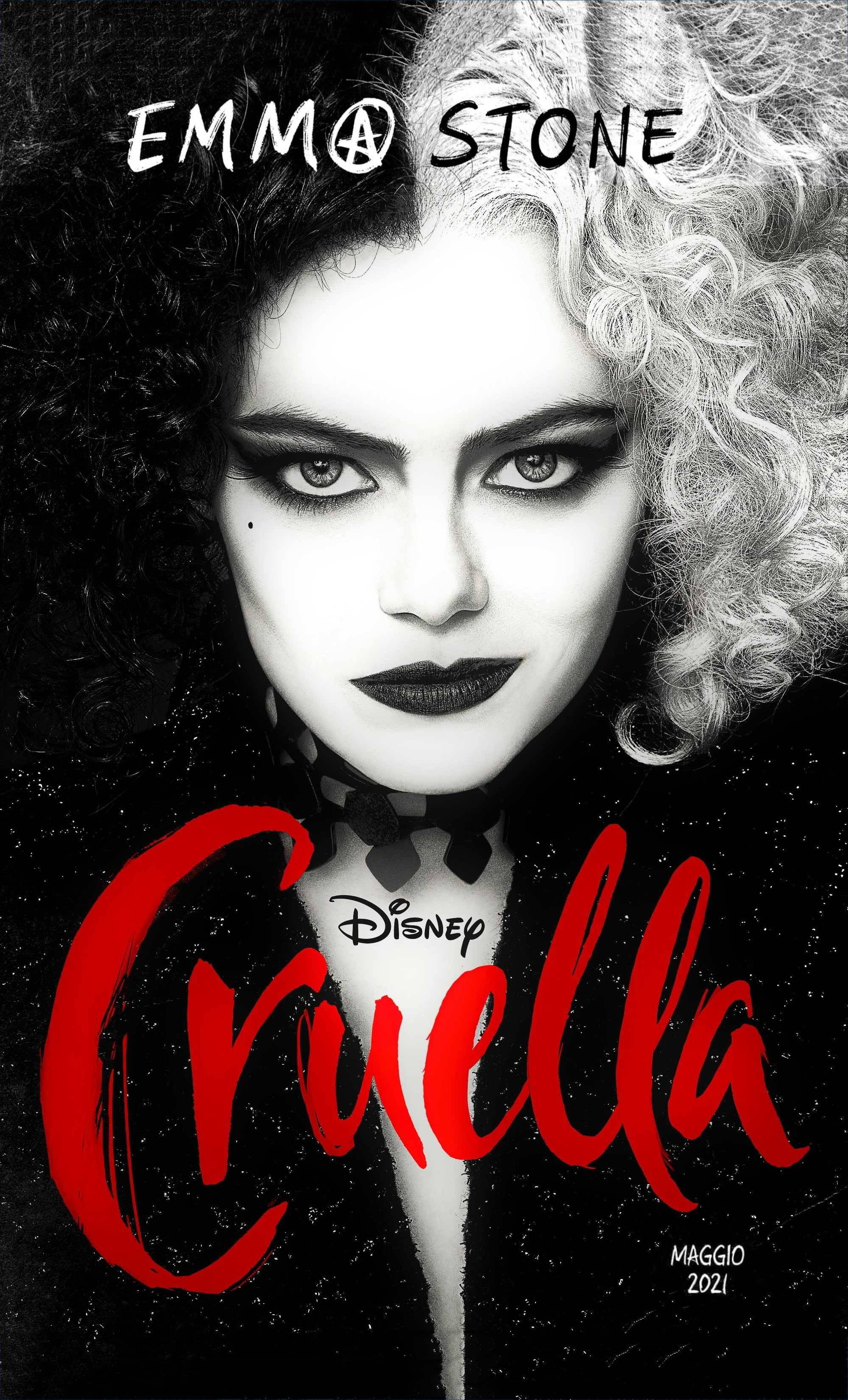 Cruella Monochroom Plakkaat Muurpapier