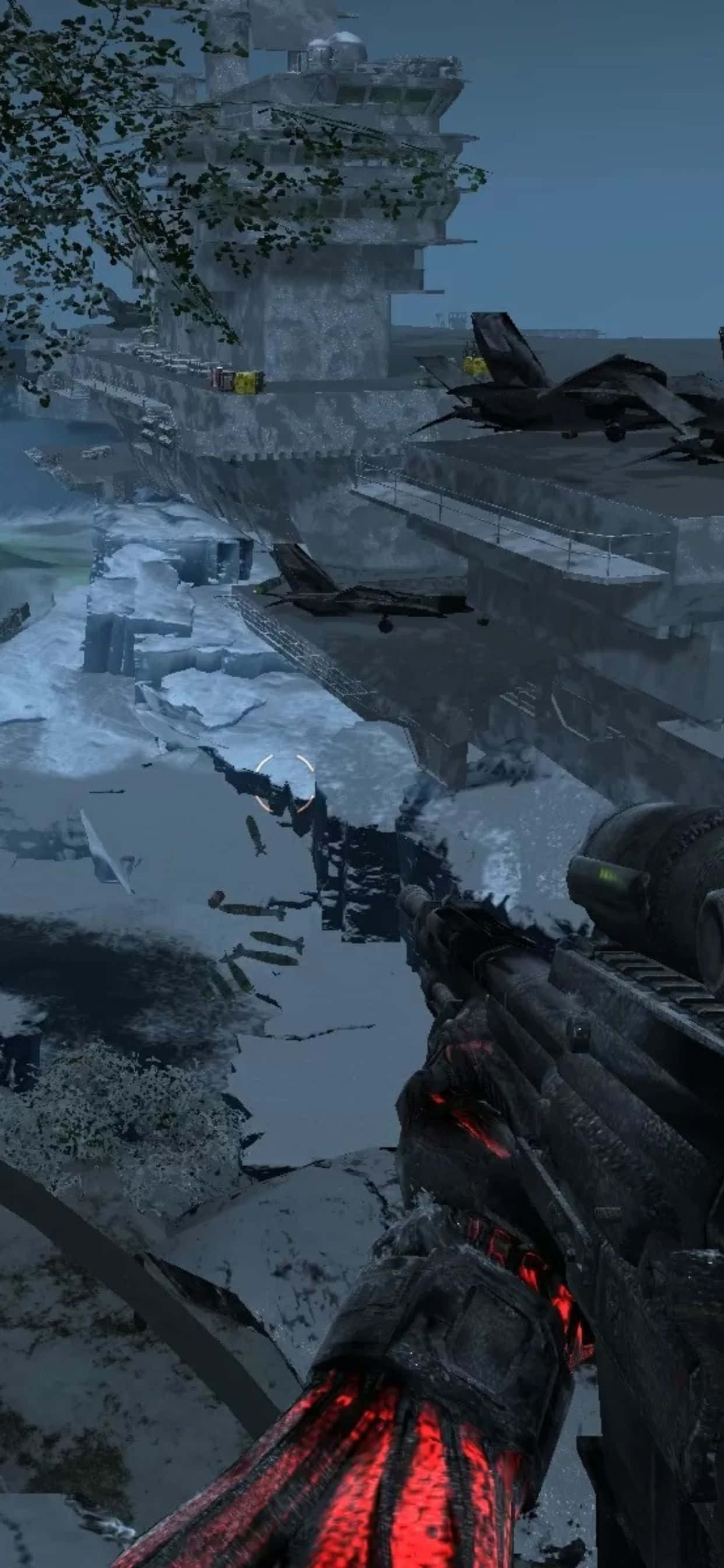 Crysis Warhead op die iPhone Xs Max Muurpapier