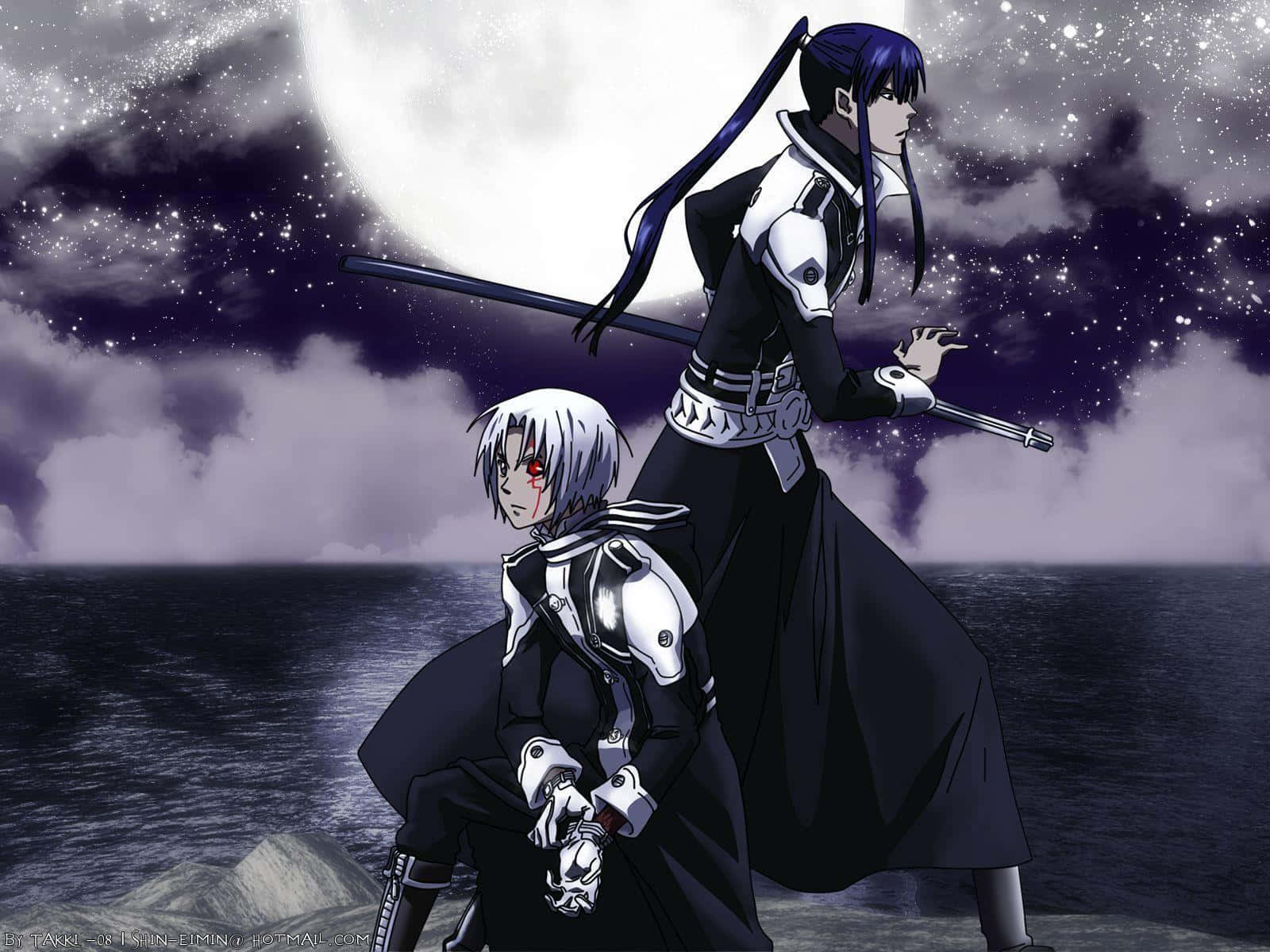 D Gray Man Allen Walker Yukanda Veg Muurpapier