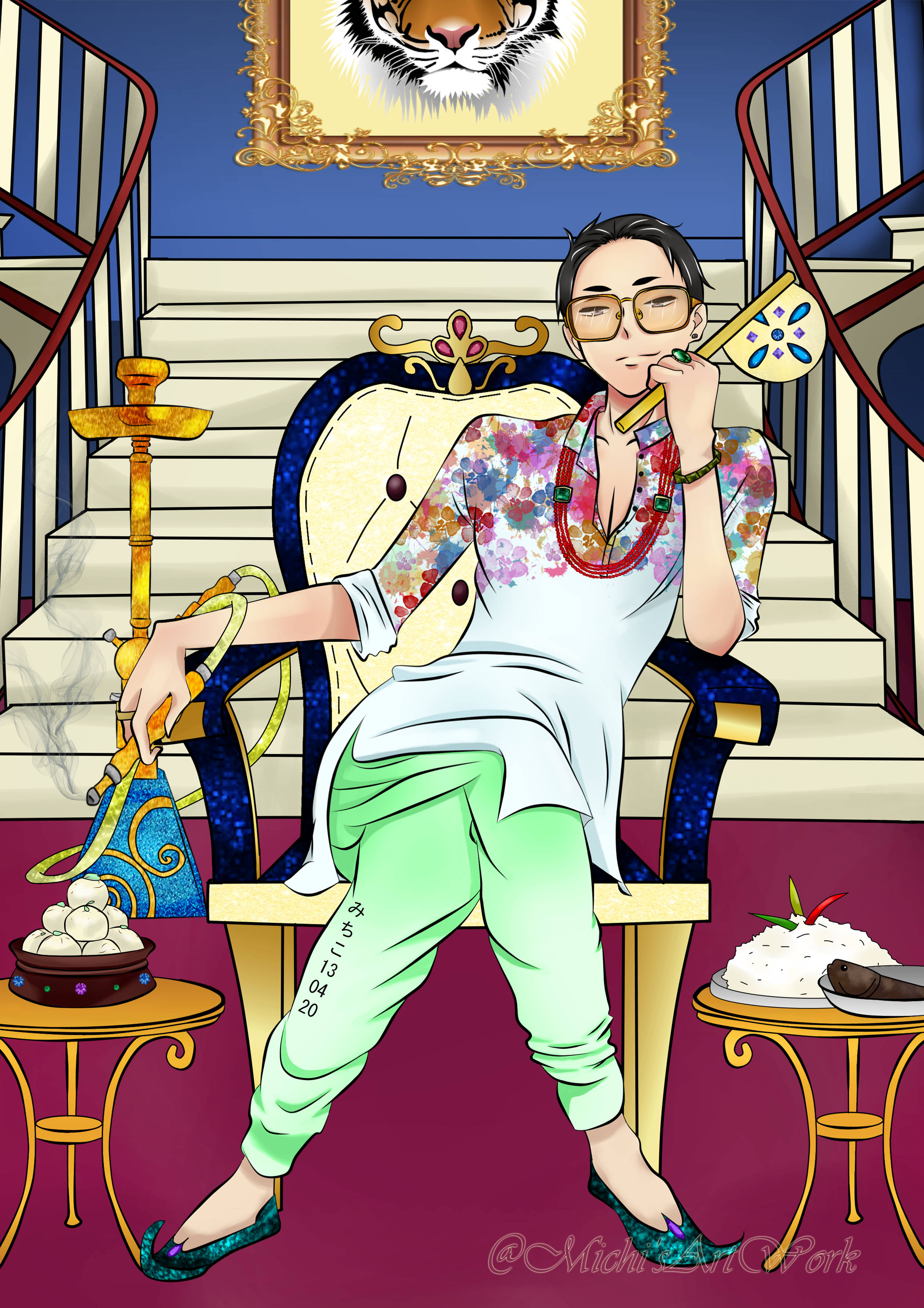 Daisuke Kambe Sit Gemaklik Muurpapier
