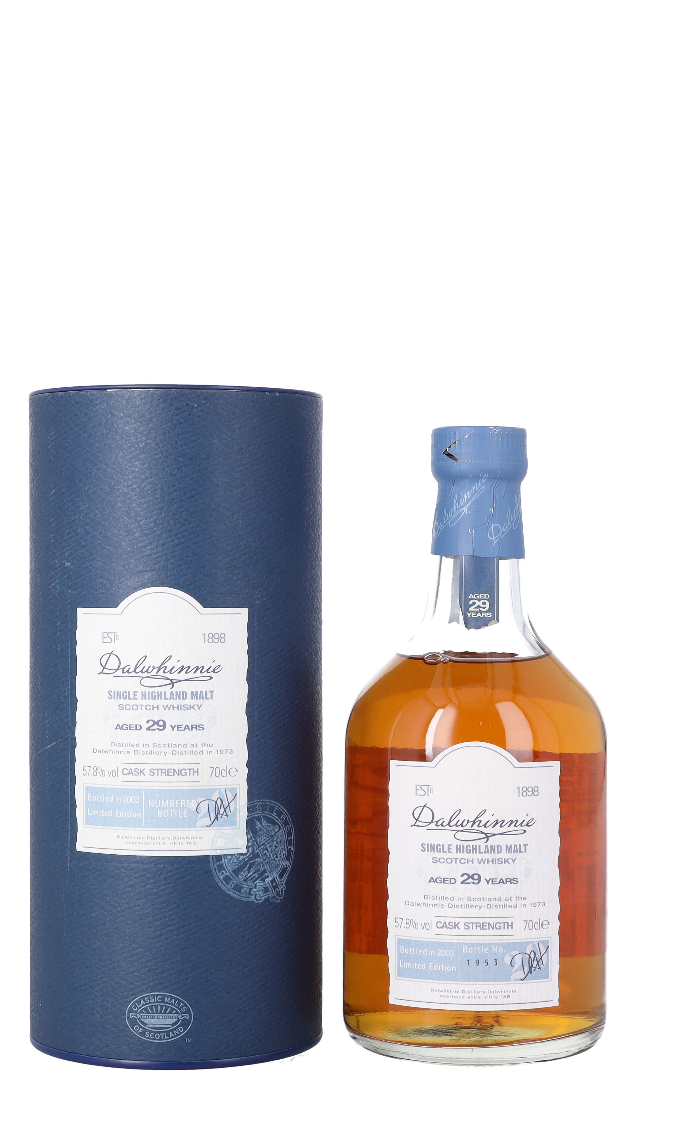 Dalwhinnie Whisky 2003 Bottel Muurpapier