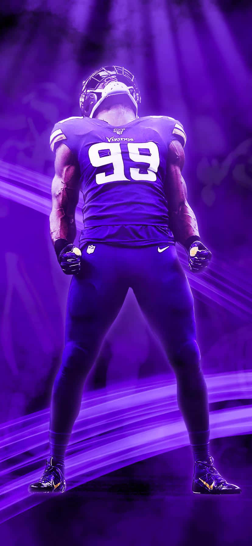 Danielle Hunter Minnesota Vikings Pers Plakkaat Muurpapier