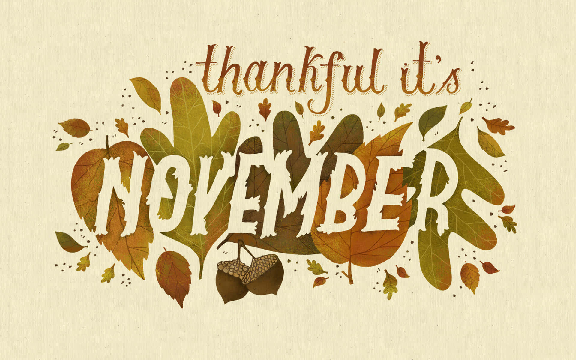 Dankbare Oulike November Muurpapier