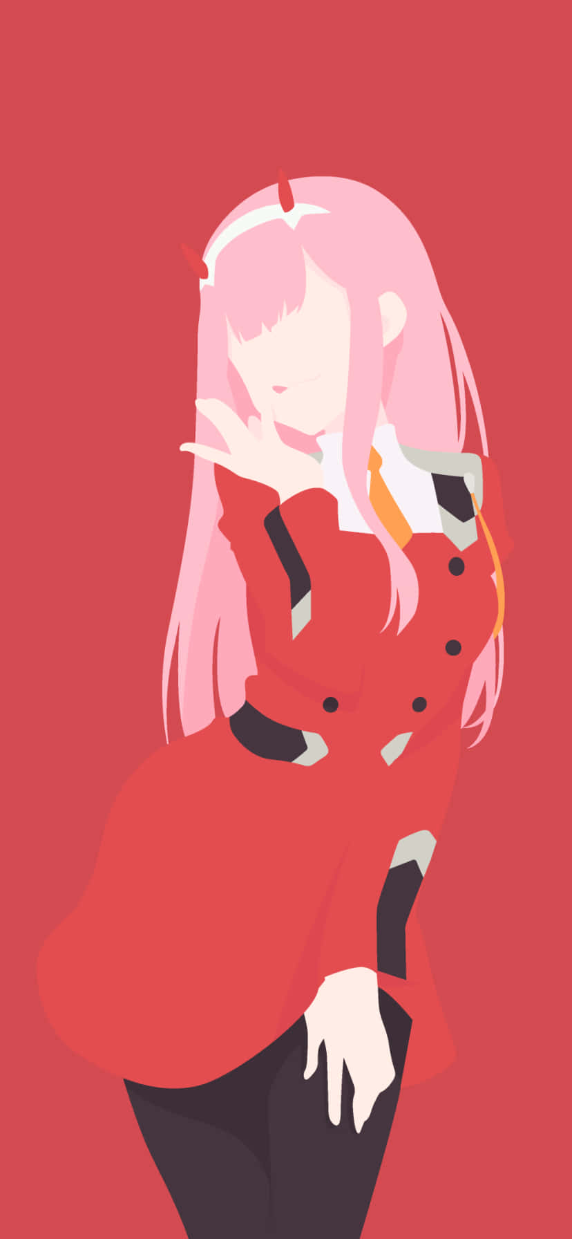 Darling In The Franxx Minimale Anime Muurpapier