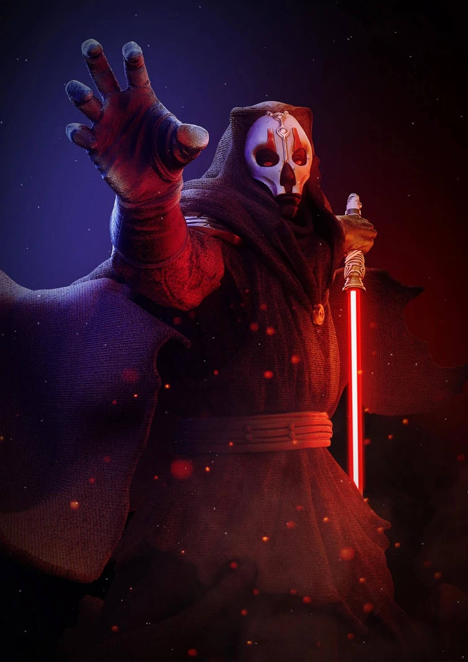 Darth Nihilus Heer van Honger Muurpapier