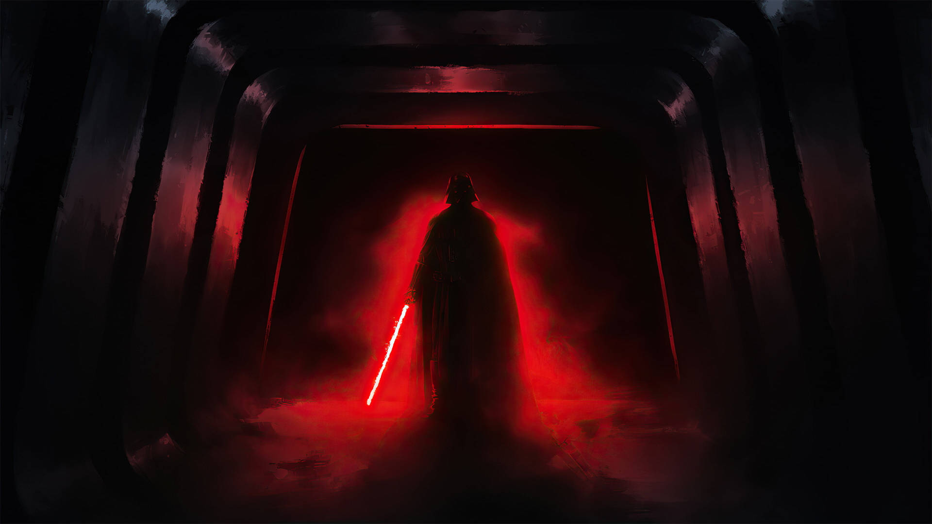 Rooi Darth Vader Hollywood-fliek — Star Wars Muurpapier