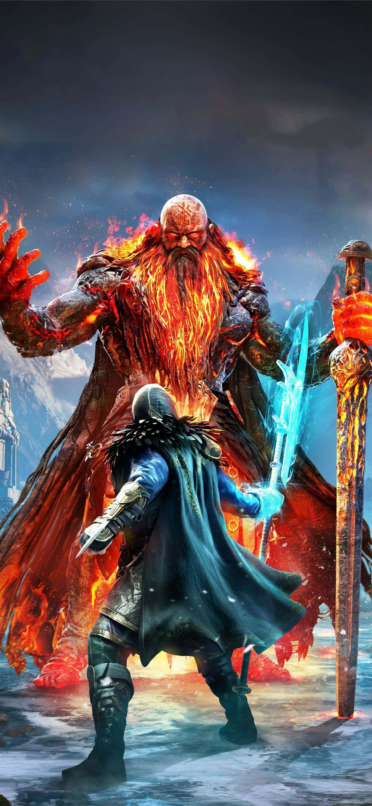 Dawn Of Ragnarok iPhone Xs Max Assassin's Creed Valhalla Agtergrond Muurpapier