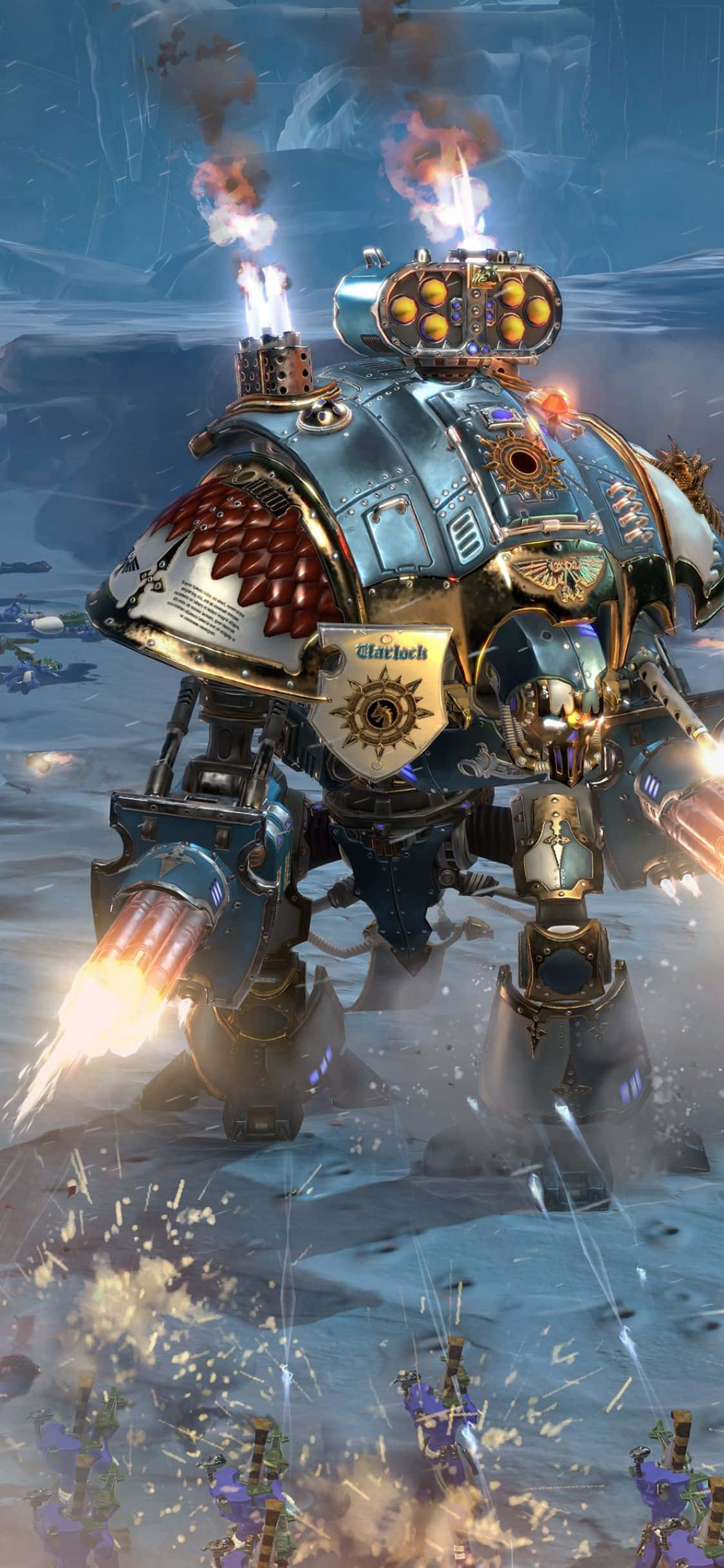 "Dawn of War III in Aksie op iPhone XS" Muurpapier