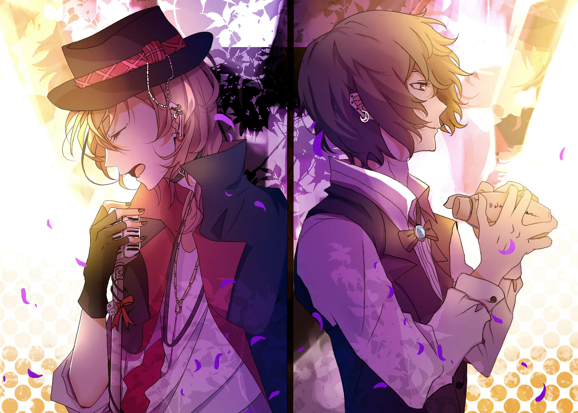 Dazai Osamu en Chuuya Nakahara Fan-kuns Muurpapier